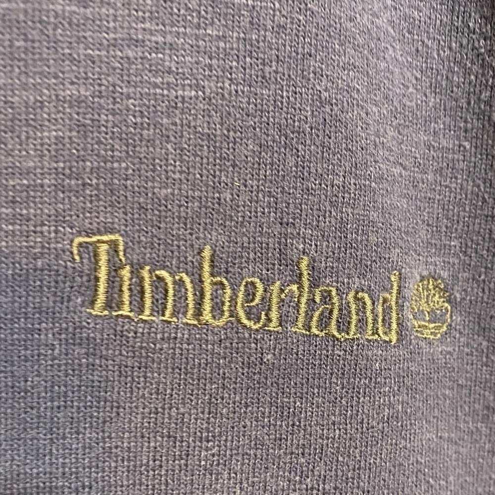 Timberland Full-Zip Cotton Sweatshirt Jacket - Navy Blue - Size L - Picture 5 of 10